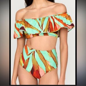 Marie Oliver micha high waisted bikini bottoms size M NWT